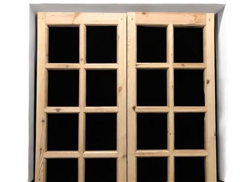 French Double Door (48.5x80.75) 8 Pane Glass Door European Styled EM44