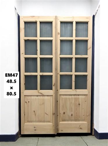 Home & Living > Home Improvement > Doors & Locks > Doors - French Double Door (48.5x80.5) 8 Pane Frosted Glass Door Europe...