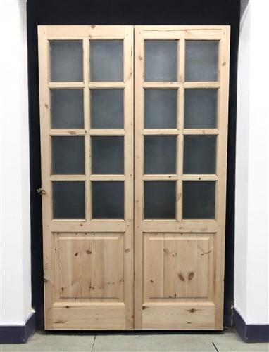 Home & Living > Home Improvement > Doors & Locks > Doors - French Double Door (48.5x80.5) 8 Pane Frosted Glass Door Europe...