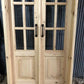 Arched French Double Door (36x80) 9 Pane Glass Door European Styled w Jamb OM5