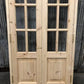 Arched French Double Door (36x80) 9 Pane Glass Door European Styled w Jamb OM5