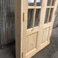 Arched French Double Door (36x80) 9 Pane Glass Door European Styled w Jamb OM5