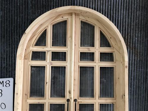 Home & Living > Home Improvement > Doors & Locks > Doors - Arched French Double Door (48x80) 14 Pane Glass Door European S...