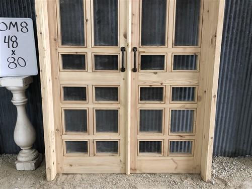 Home & Living > Home Improvement > Doors & Locks > Doors - Arched French Double Door (48x80) 14 Pane Glass Door European S...