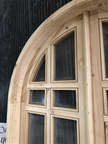 Home & Living > Home Improvement > Doors & Locks > Doors - Arched French Double Door (48x80) 14 Pane Glass Door European S...