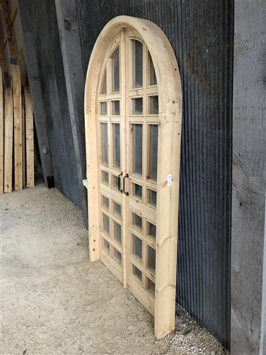 Home & Living > Home Improvement > Doors & Locks > Doors - Arched French Double Door (48x80) 14 Pane Glass Door European S...