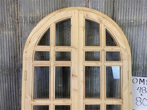 Home & Living > Home Improvement > Doors & Locks > Doors - Arched French Double Door (48x80) 14 Pane Glass Door European S...