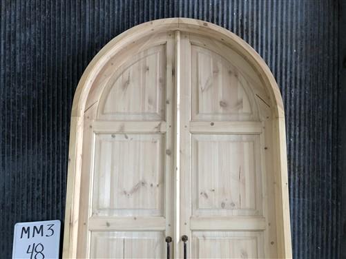 Arched French Double Door (48x96) Panel Doors, European Styled