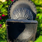 Garden urn - 27" Tall Cast Iron Fluted Urn, Flower Pot Planter, Garden Patio Yard Art, P1 by The Old Grainery (aluminum, A...