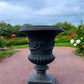 Garden urn - 17" Tall Cast Iron Fluted Urn, Flower Pot Planter, Garden Patio Yard Art G1 by The Old Grainery (aluminum, Ar...
