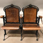 Theater Seats - 2 Wood Iron Folding Theater Seats, Auditorium Seats, Entryway Bench, D34 by The Old Grainery (art deco, au...