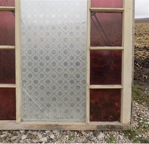 Window - Antique Stained Glass, Rectangular Church Window, Architectural Art Glass, A18 by The Old Grainery (art glass, ar...