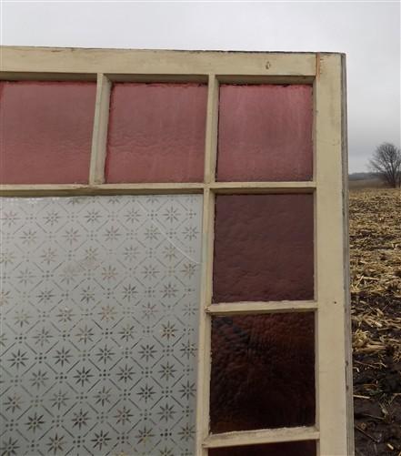 Window - Antique Stained Glass, Rectangular Church Window, Architectural Art Glass, A18 by The Old Grainery (art glass, ar...