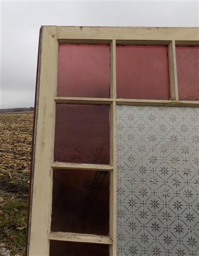 Window - Antique Stained Glass, Rectangular Church Window, Architectural Art Glass, A18 by The Old Grainery (art glass, ar...