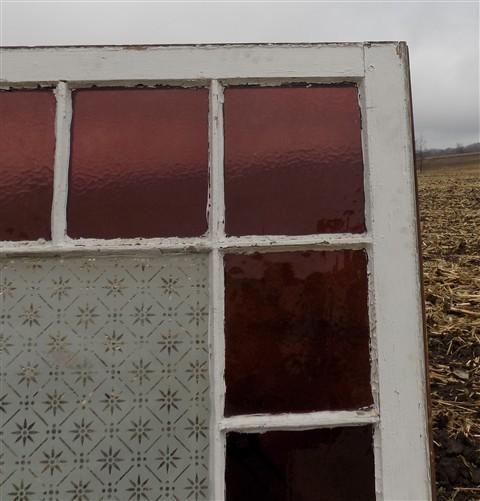 Window - Antique Stained Glass, Rectangular Church Window, Architectural Art Glass, A18 by The Old Grainery (art glass, ar...