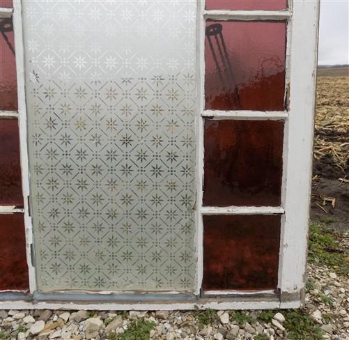Window - Antique Stained Glass, Rectangular Church Window, Architectural Art Glass, A18 by The Old Grainery (art glass, ar...