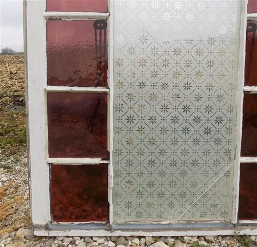 Window - Antique Stained Glass, Rectangular Church Window, Architectural Art Glass, A18 by The Old Grainery (art glass, ar...