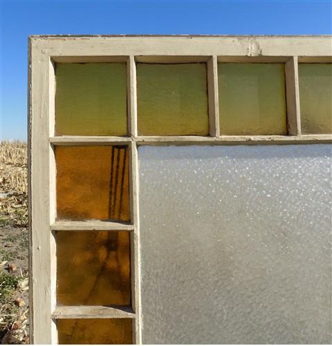 Window - Antique Stained Glass, Rectangular Church Window, Architectural Art Glass, A12, by The Old Grainery (art glass, a...