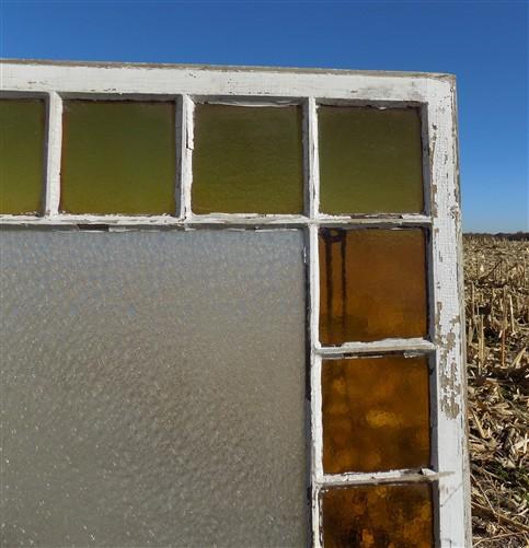 Window - Antique Stained Glass, Rectangular Church Window, Architectural Art Glass, A12, by The Old Grainery (art glass, a...