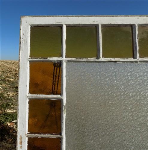 Window - Antique Stained Glass, Rectangular Church Window, Architectural Art Glass, A12, by The Old Grainery (art glass, a...