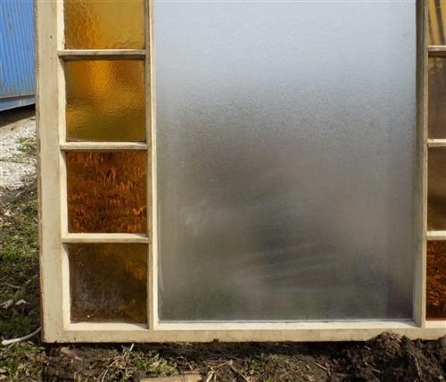 Window - Antique Stained Glass, Rectangular Church Window, Architectural Art Glass, A13, by The Old Grainery (art glass, a...