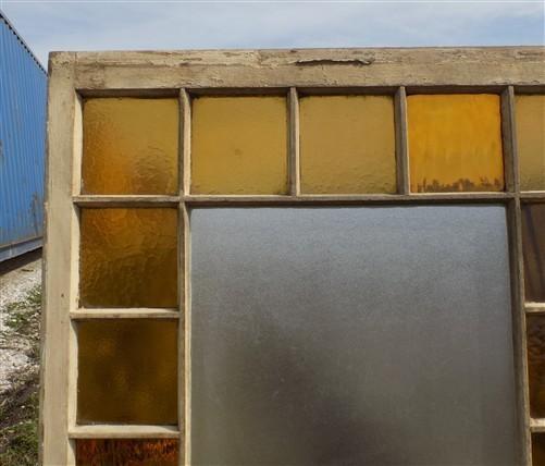 Window - Antique Stained Glass, Rectangular Church Window, Architectural Art Glass, A13, by The Old Grainery (art glass, a...