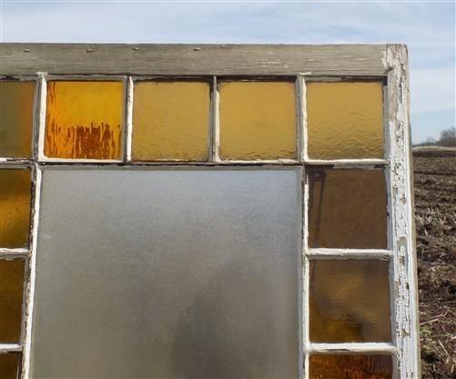 Window - Antique Stained Glass, Rectangular Church Window, Architectural Art Glass, A13, by The Old Grainery (art glass, a...