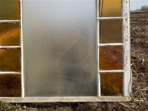 Window - Antique Stained Glass, Rectangular Church Window, Architectural Art Glass, A13, by The Old Grainery (art glass, a...