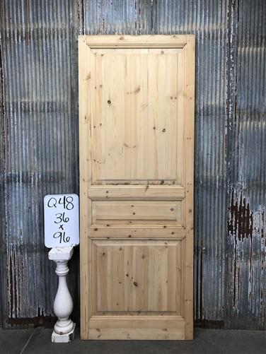 French Single Door (36x96) Pine Interior Door, European Rustic Styled, Q48