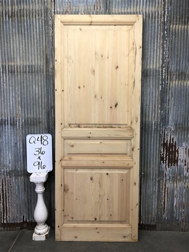 French Single Door (36x96) Pine Interior Door, European Rustic Styled, Q48