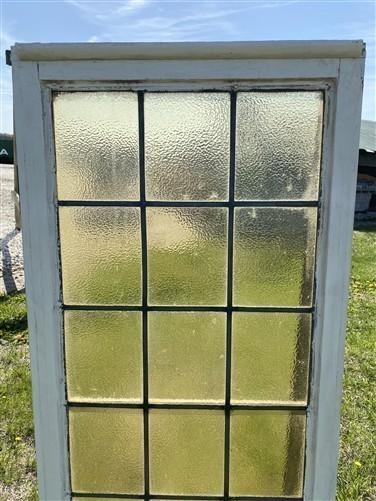 Antique Stained Glass Window, Architectural Obscure Glass, Rectangular Window F1