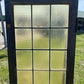 Antique Stained Glass Window, Architectural Obscure Glass, Rectangular Window F1