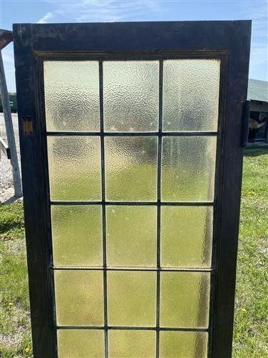 Antique Stained Glass Window, Architectural Obscure Glass, Rectangular Window F1