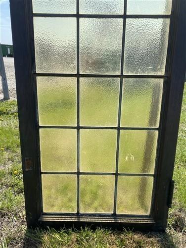 Antique Stained Glass Window, Architectural Obscure Glass, Rectangular Window F1