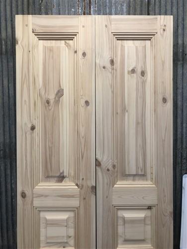 French Double Doors (32x80.5) Pine Interior Door, European Rustic Styled, NM9