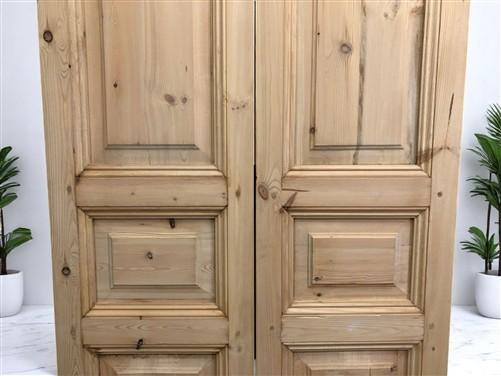 French Double Doors (36x96) Raised Panel Doors, European Styled Doors NM6