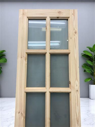Home & Living > Home Improvement > Doors & Locks > Doors - French Single Door (24x96.5) 8 Pane Frosted Glass Door European...