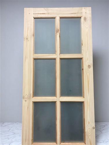 Home & Living > Home Improvement > Doors & Locks > Doors - French Single Door (24x96.5) 8 Pane Frosted Glass Door European...