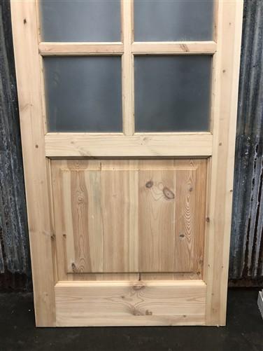 French Single Door (30x80.75) 8 Pane Frosted Glass Door European Styled FM24
