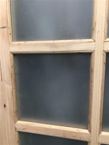 French Single Door (30x80.75) 8 Pane Frosted Glass Door European Styled FM24