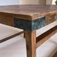 Rustic Square Table, Vintage Dining Room Table, Kitchen Island, Game Table, B
