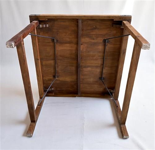 Rustic Square Table, Vintage Dining Room Table, Kitchen Island, Game Table, B