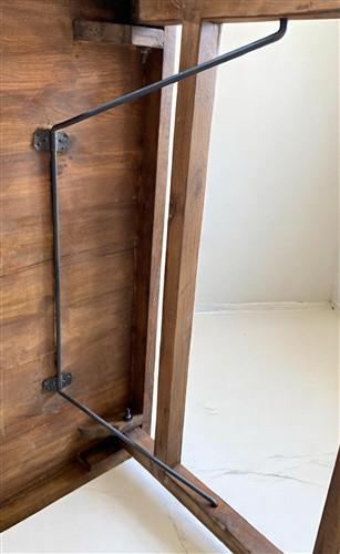 Rustic Square Table, Vintage Dining Room Table, Kitchen Island, Game Table, B