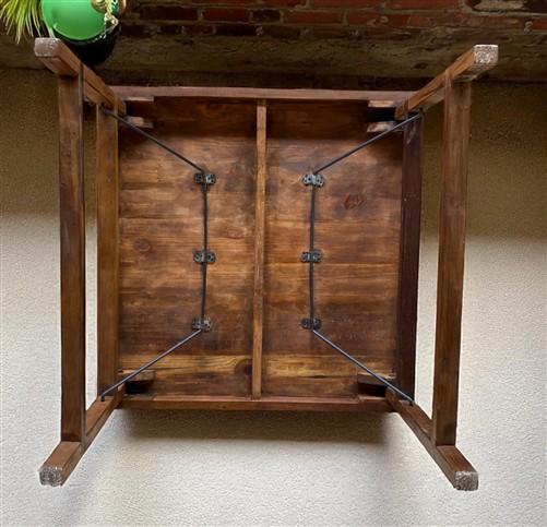 table - Rustic Square Table, Vintage Dining Room Table, Kitchen Island, Game Table, E by The Old Grainery (dining table, f...