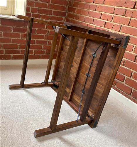 table - Rustic Square Table, Vintage Dining Room Table, Kitchen Island, Game Table, E by The Old Grainery (dining table, f...