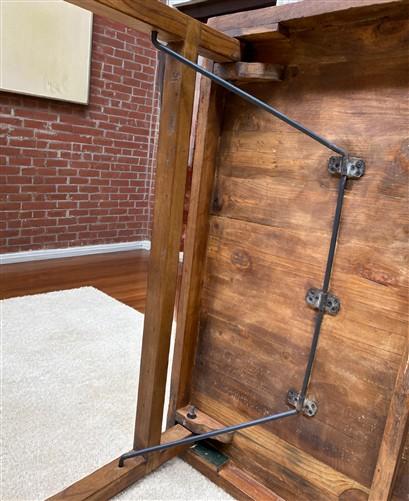 table - Rustic Square Table, Vintage Dining Room Table, Kitchen Island, Game Table, E by The Old Grainery (dining table, f...