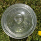 Planters Peanut Glass Jar with Lid, Running Mr Peanut Barrel Candy Cookie Jar