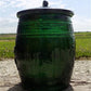 advertising jar - Planters Peanut Jar with Lid, Green Glass Mr Peanut Barrel Candy Cookie Jar, by The Old Grainery (advert...