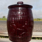 advertising jar - Planters Peanut Jar with Lid, Ruby Red Glass Mr Peanut Barrel Candy Cookie Jar by The Old Grainery (adve...