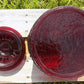 advertising jar - Planters Peanut Jar with Lid, Ruby Red Glass Mr Peanut Barrel Candy Cookie Jar by The Old Grainery (adve...